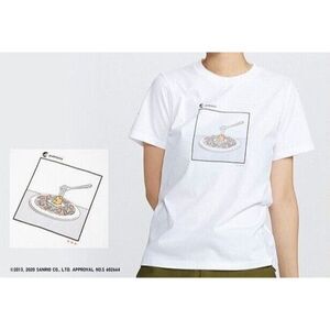 Uniqlo‎ T-shirt Sanrio UT Gudetama White Noodles Size Large